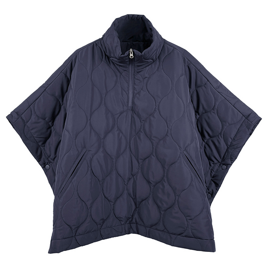 Quilted Puffer Poncho