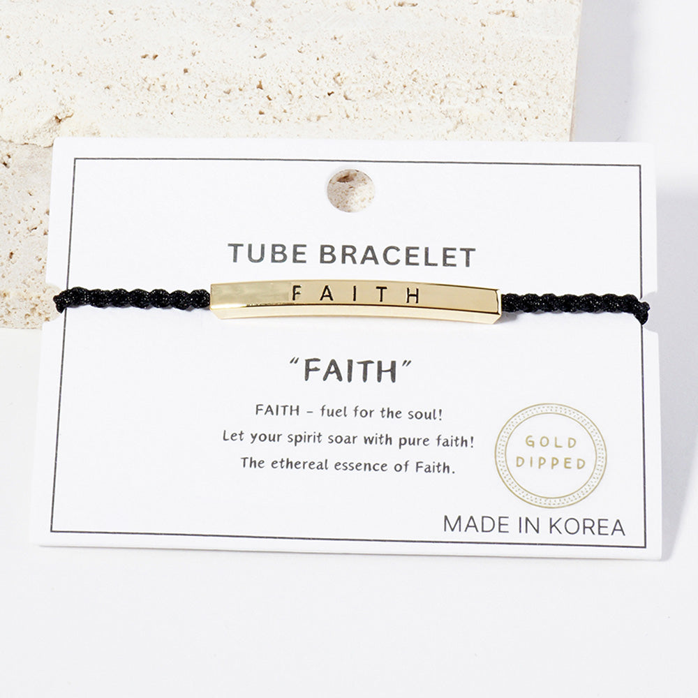 FAITH Message Bar Bracelet