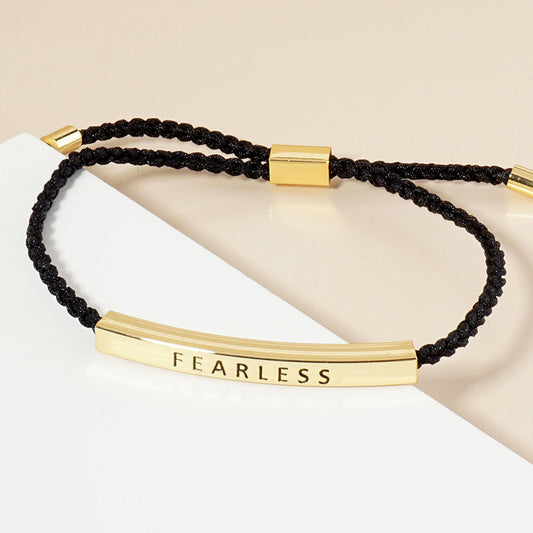 FEARLESS Message Bar Bracelet