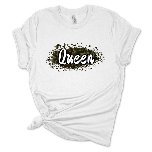 Camouflage Queen T Shirt