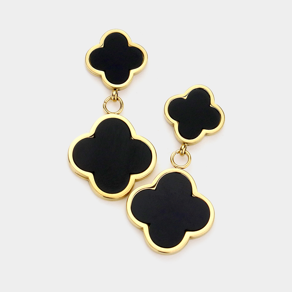 Stainless Steel Clover Earring