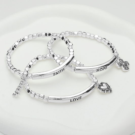 Love Hope Faith Bracelets