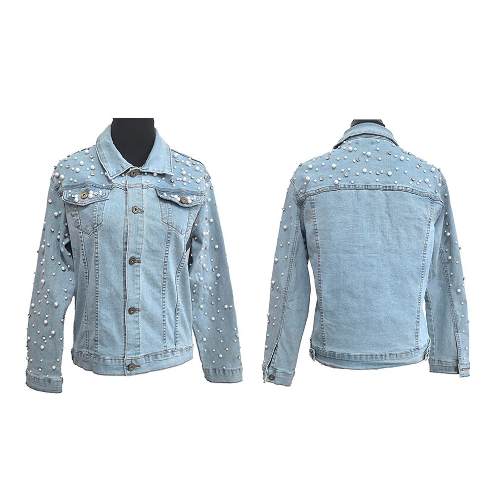 Pearl & Bling Denim Jacket |Light