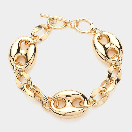 Button Link Mariner Bracelet