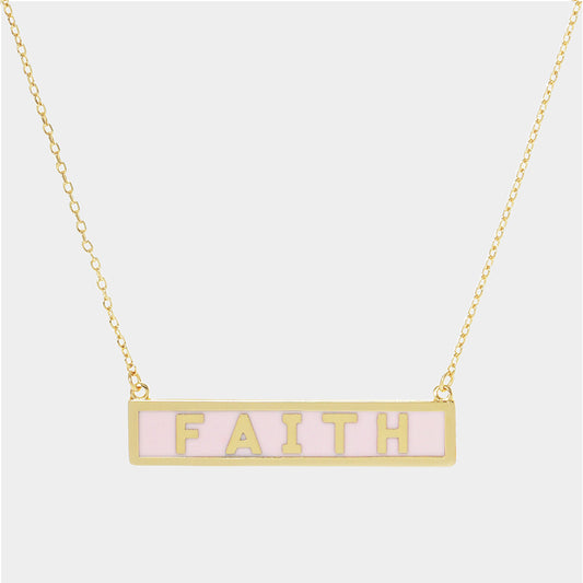 The Pink Faith Necklace