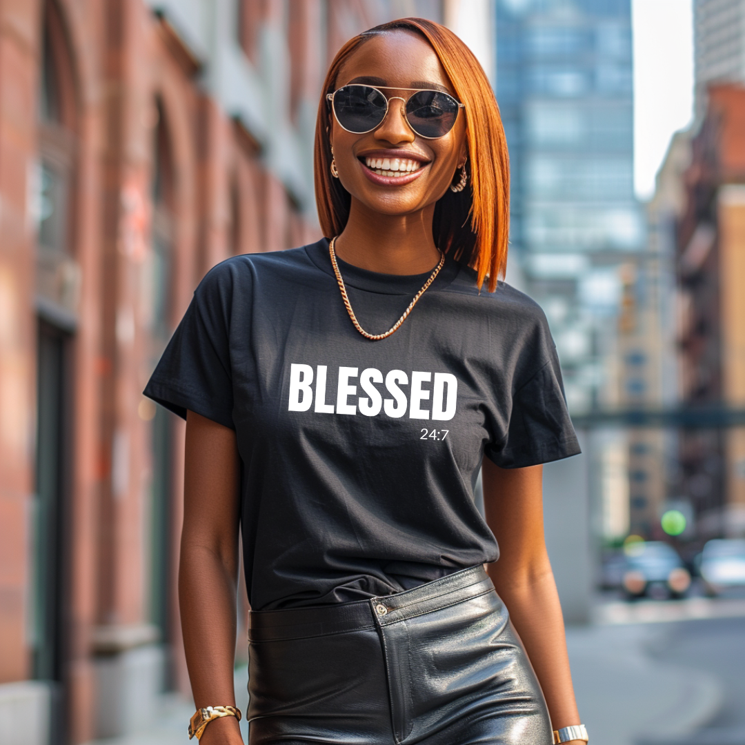 Blessed 24:7 T Shirt