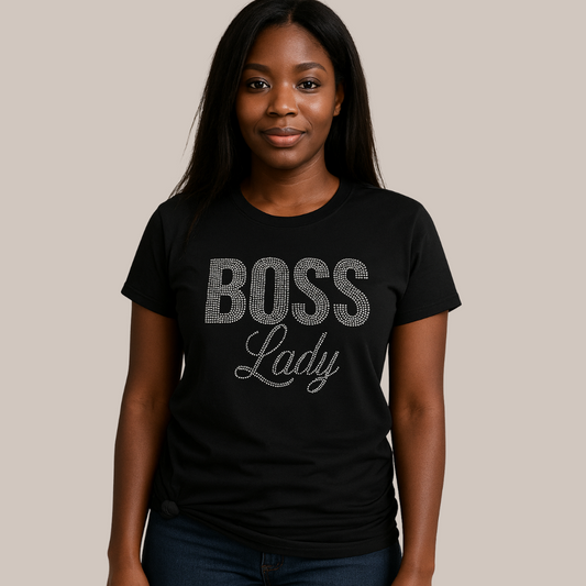 Boss Lady Rhinestone T Shirt