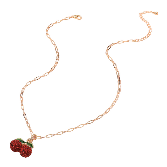 Cherry Pop Sparkle Necklace