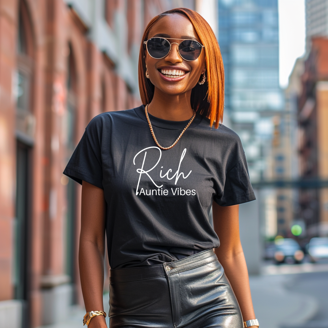 Rich Auntie Vibes T Shirt