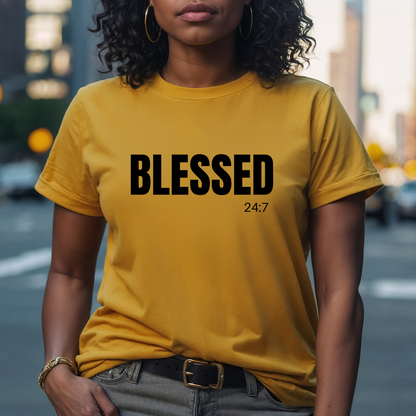 Blessed 24:7 T Shirt