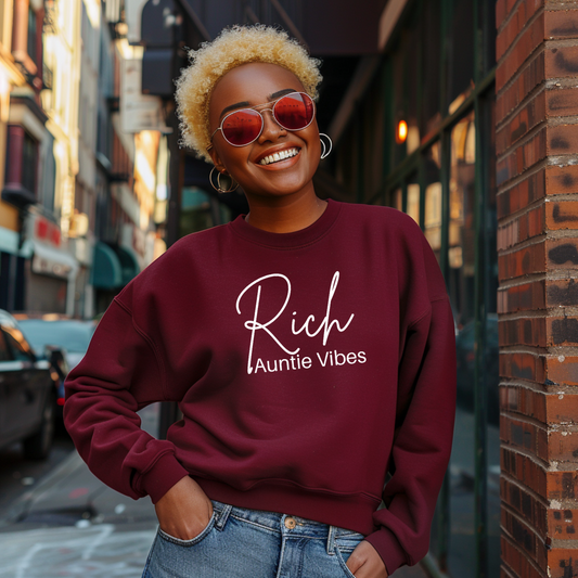 Rich Auntie Vibes Sweatshirt