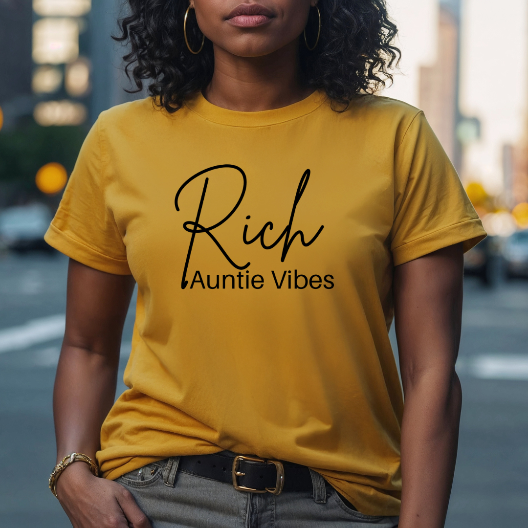 Rich Auntie Vibes T Shirt