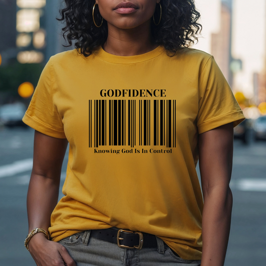 Godfidence Knowing God Is In Control  T Shirt