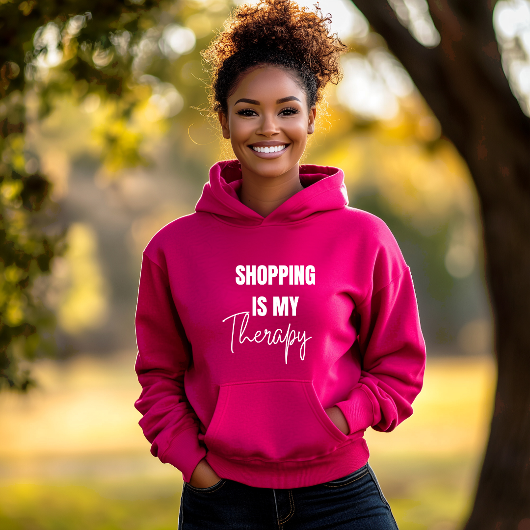 Shopping Is My Therapy Hoodie