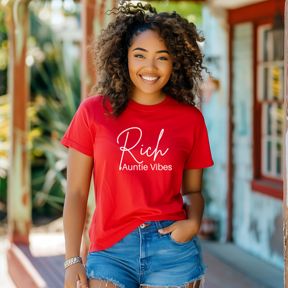 Rich Auntie Vibes T Shirt