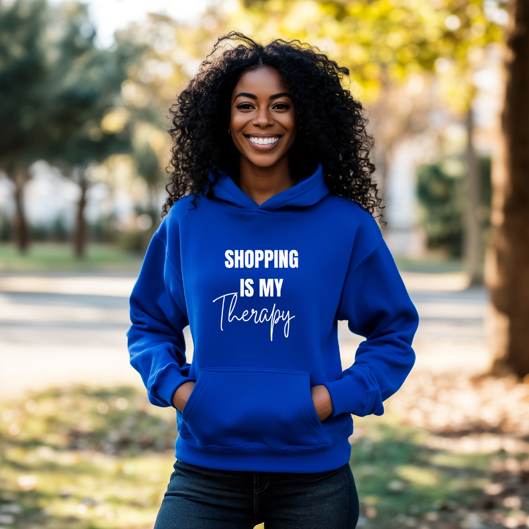 Shopping Is My Therapy Hoodie